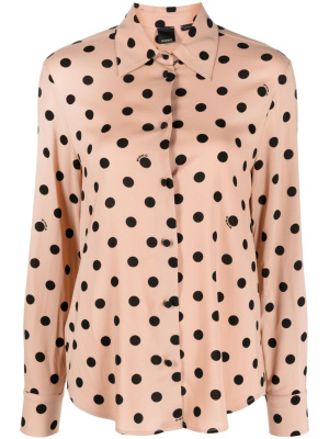 

Polka dot-print long-sleeve shirt, PINKO Polka dot-print long-sleeve shirt