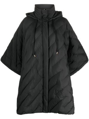 

Mutex quilted hooded cape, PINKO Mutex quilted hooded cape