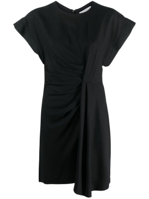 

Draped-effect gathered minidress, IRO Draped-effect gathered minidress