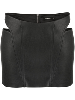 

Faux-leather cut-out miniskirt, MISBHV Faux-leather cut-out miniskirt