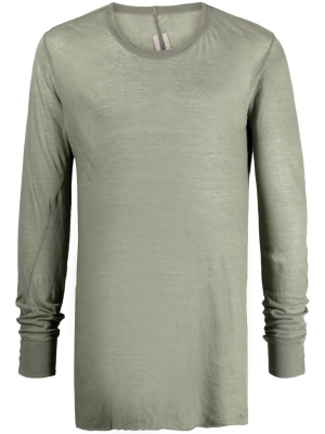

Semi-sheer long-sleeved T-shirt, Rick Owens Semi-sheer long-sleeved T-shirt