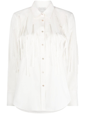 

Tassel-embellished cotton shirt, Forte Forte Tassel-embellished cotton shirt