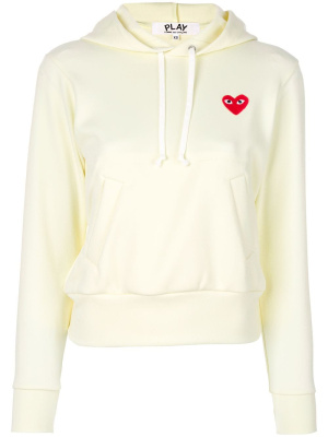 

Heart-patch long-sleeve hoodie, Comme Des Garçons Play Heart-patch long-sleeve hoodie