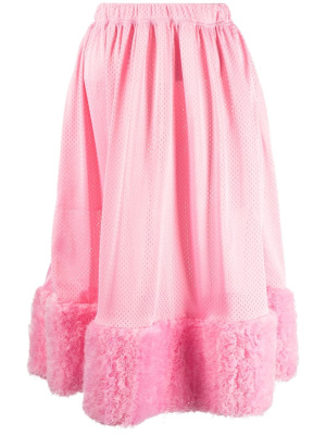 

Ruffled-trim high-waisted skirt, Comme Des Garçons Girl Ruffled-trim high-waisted skirt