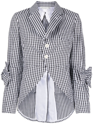 

Check-print cotton blazer, Comme Des Garçons Girl Check-print cotton blazer