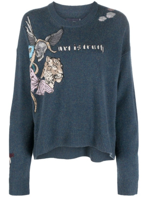 

Embroidered cashmere jumper, Zadig&Voltaire Embroidered cashmere jumper