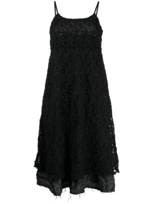 

Lace layered sleeveless midi dress, Comme Des Garçons Comme Des Garçons Lace layered sleeveless midi dress