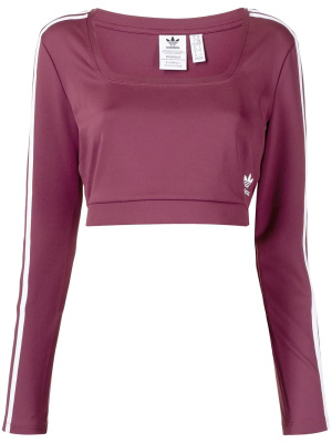 

Cropped square-neck sweatshirt, Adidas Cropped square-neck sweatshirt