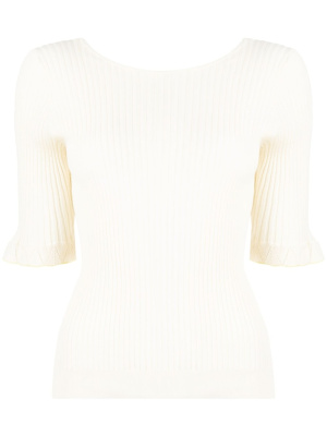 

Open-back knitted top, PS Paul Smith Open-back knitted top