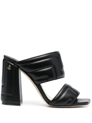 

Themis 100mm quilted sandals, Jimmy Choo Themis 100mm quilted sandals