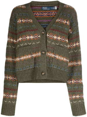 

Fair-isle knit cardigan, Polo Ralph Lauren Fair-isle knit cardigan