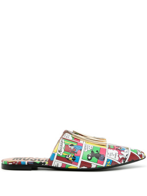 

Comics-print flat slippers, Moschino Comics-print flat slippers