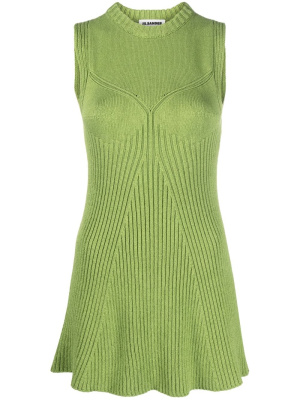 

Sleeveless ribbed-knit top, Jil Sander Sleeveless ribbed-knit top