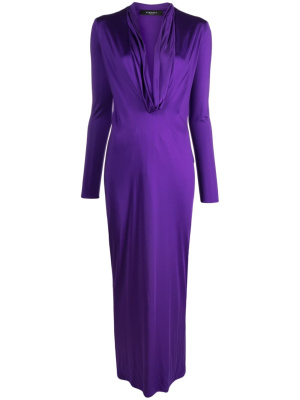 

Cowl-neck maxi dress, Versace Cowl-neck maxi dress