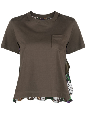 

Floral-print short-sleeve T-shirt, Sacai Floral-print short-sleeve T-shirt