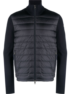 

Quilted padded zipped cardigan, Moncler Quilted padded zipped cardigan