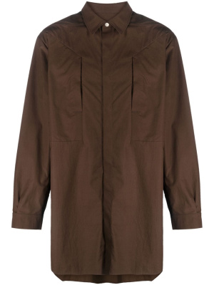 

Spread-collar oversize shirt, Rick Owens Spread-collar oversize shirt