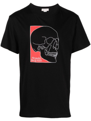 

Skull-print cotton T-shirt, Alexander McQueen Skull-print cotton T-shirt