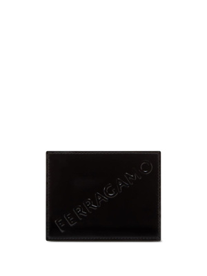 

Logo-embossed leather cardholder, Ferragamo Logo-embossed leather cardholder