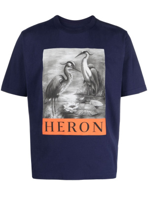 

Heron BW graphic-print T-shirt, Heron Preston Heron BW graphic-print T-shirt
