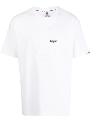 

Embossed-logo cotton T-shirt, AAPE BY *A BATHING APE® Embossed-logo cotton T-shirt