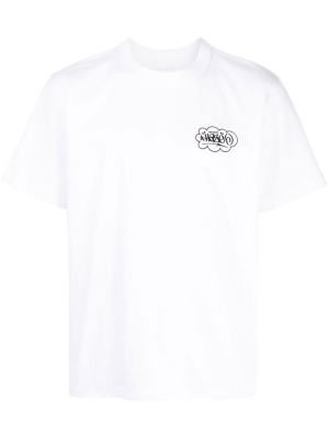 

Logo-print short-sleeved T-shirt, Sacai Logo-print short-sleeved T-shirt