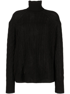 

Cable-knit roll-neck jumper, ETRO Cable-knit roll-neck jumper