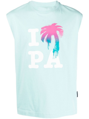 

Logo-print tank top, Palm Angels Logo-print tank top
