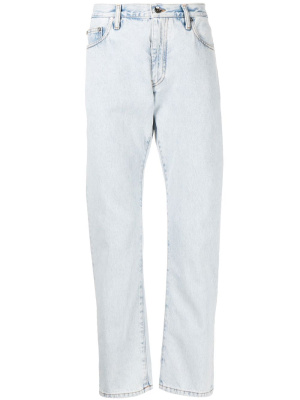 

Arrows-print straight-leg jeans, Off-White Arrows-print straight-leg jeans