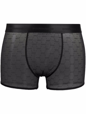 

Logo-embroidered tulle-mesh boxers, Dsquared2 Logo-embroidered tulle-mesh boxers