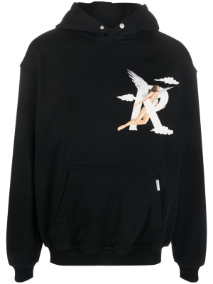 

Angel-print cotton hoodie, Represent Angel-print cotton hoodie