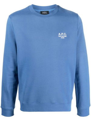 

Logo-print long-sleeve sweatshirt, A.P.C. Logo-print long-sleeve sweatshirt