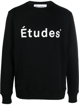

Logo-print crew neck sweatshirt, Etudes Logo-print crew neck sweatshirt