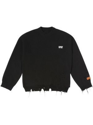 

Embroidered-logo drawstring sweatshirt, Heron Preston Embroidered-logo drawstring sweatshirt