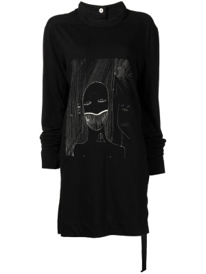 

Sketch-style print sweatshirt, Rick Owens DRKSHDW Sketch-style print sweatshirt