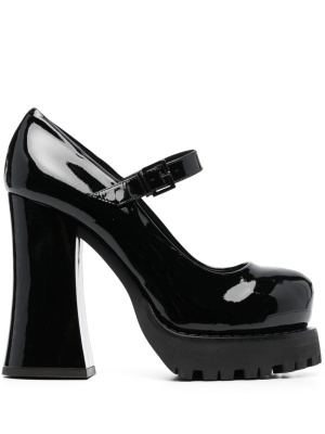 

125mm chunky leather pumps, Moschino 125mm chunky leather pumps