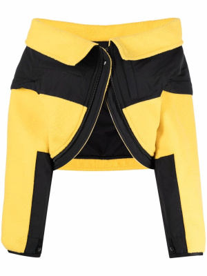 

Off-shoulder striped jacket, Alexander Wang Off-shoulder striped jacket