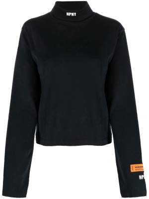 

Logo-patch roll-neck top, Heron Preston Logo-patch roll-neck top