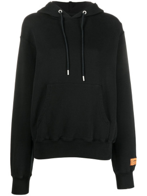 

Logo-patch cotton hoodie, Heron Preston Logo-patch cotton hoodie