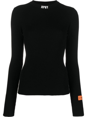 

Embroidered-logo long-sleeve top, Heron Preston Embroidered-logo long-sleeve top