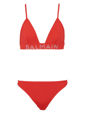 

Logo-embellished bikini set, Balmain Logo-embellished bikini set