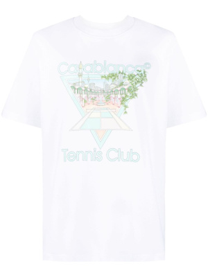 

Tennis Club Icon cotton T-shirt, Casablanca Tennis Club Icon cotton T-shirt