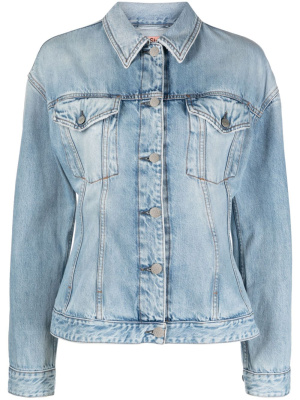 

Hourglass-silhouette cotton denim jacket, Acne Studios Hourglass-silhouette cotton denim jacket