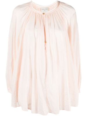 

Cut-out detail cotton-silk blend shirt, Forte Forte Cut-out detail cotton-silk blend shirt
