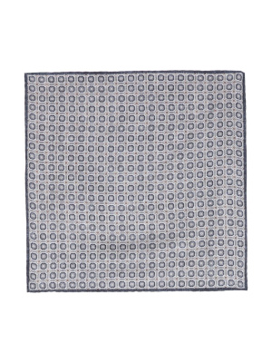 

Geometric-print silk pocket square, Brunello Cucinelli Geometric-print silk pocket square