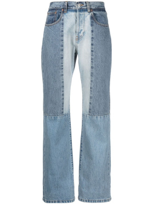 

Straight-leg patchwork jeans, Victoria Beckham Straight-leg patchwork jeans