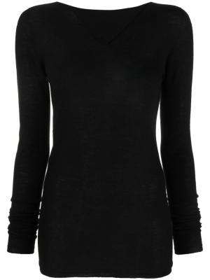 

Long-sleeved virgin wool top, Rick Owens Long-sleeved virgin wool top