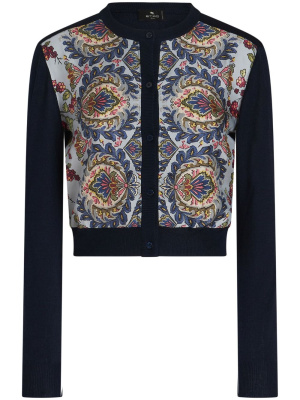 

Graphic-print panel cardigan, ETRO Graphic-print panel cardigan