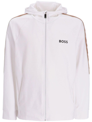 

Logo-print zip-up hoodie, BOSS Logo-print zip-up hoodie