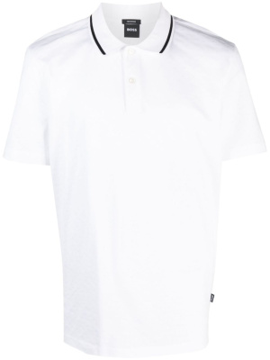 

Monogram-jacquard cotton polo shirt, BOSS Monogram-jacquard cotton polo shirt